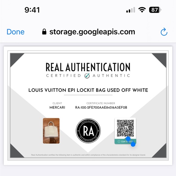 Not For Sale - Louis Vuitton Epi Leather Lockit Vertical Handbag Ivory - Picture 10 of 12